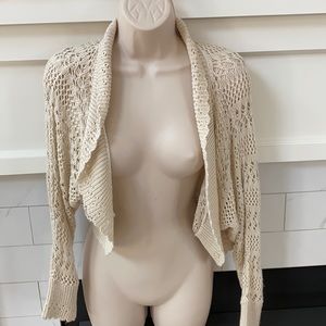 Crop shrug sweater